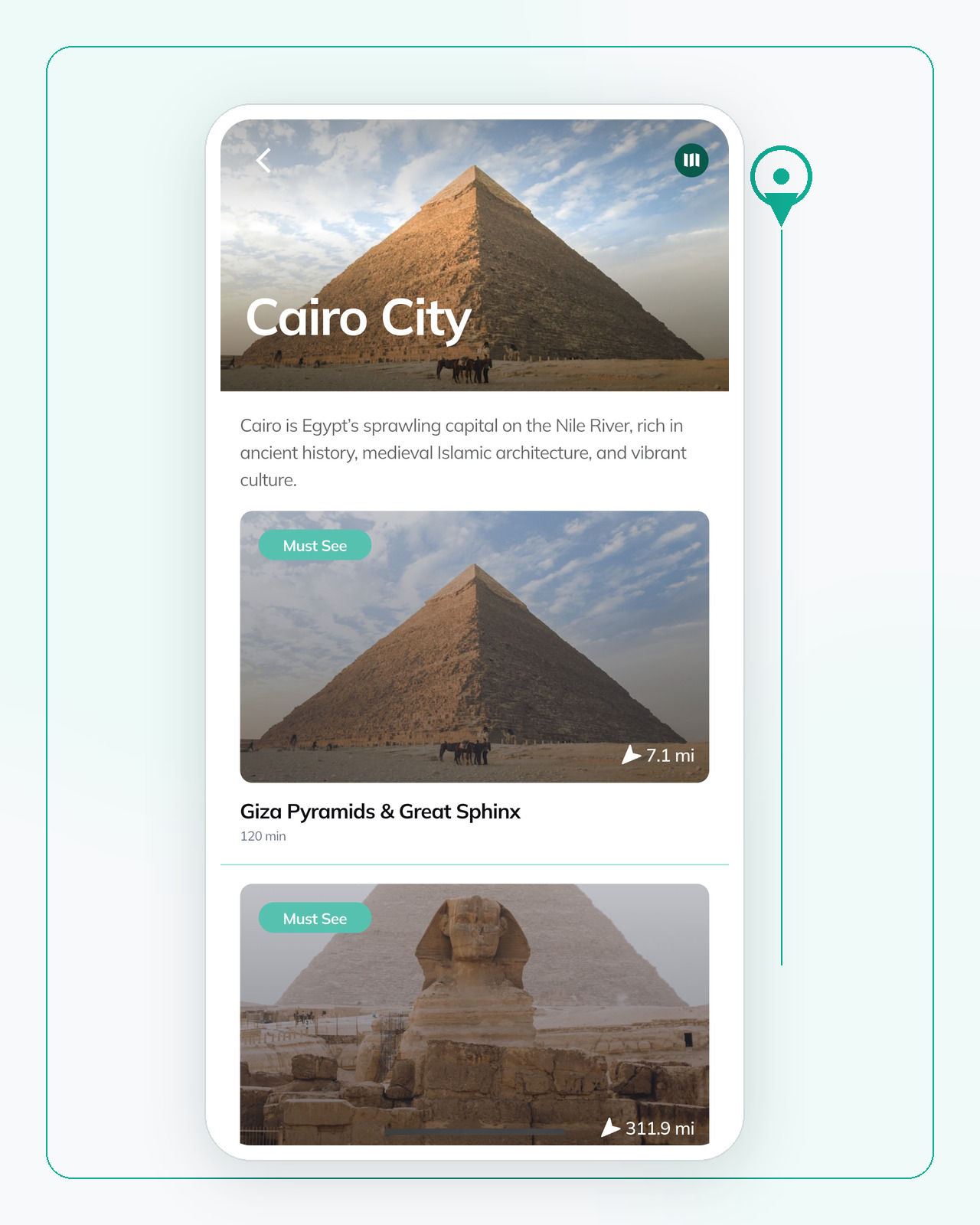 Visgo — city guide listing landmark audio tours